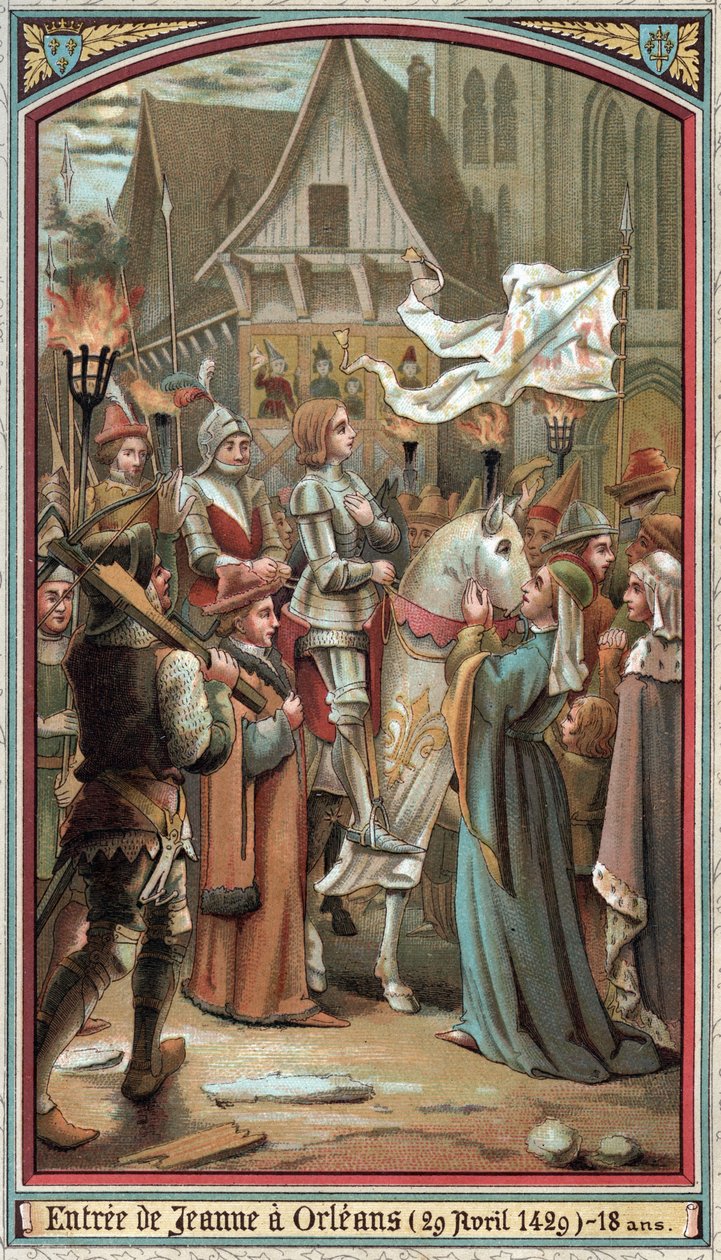 Entrada de Juana de Arco a Orleans en 1429. de French School