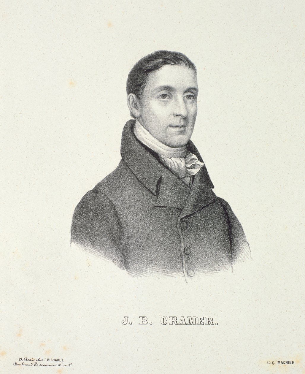 Johann Baptist Cramer (1771-1858) (grabado) de French School