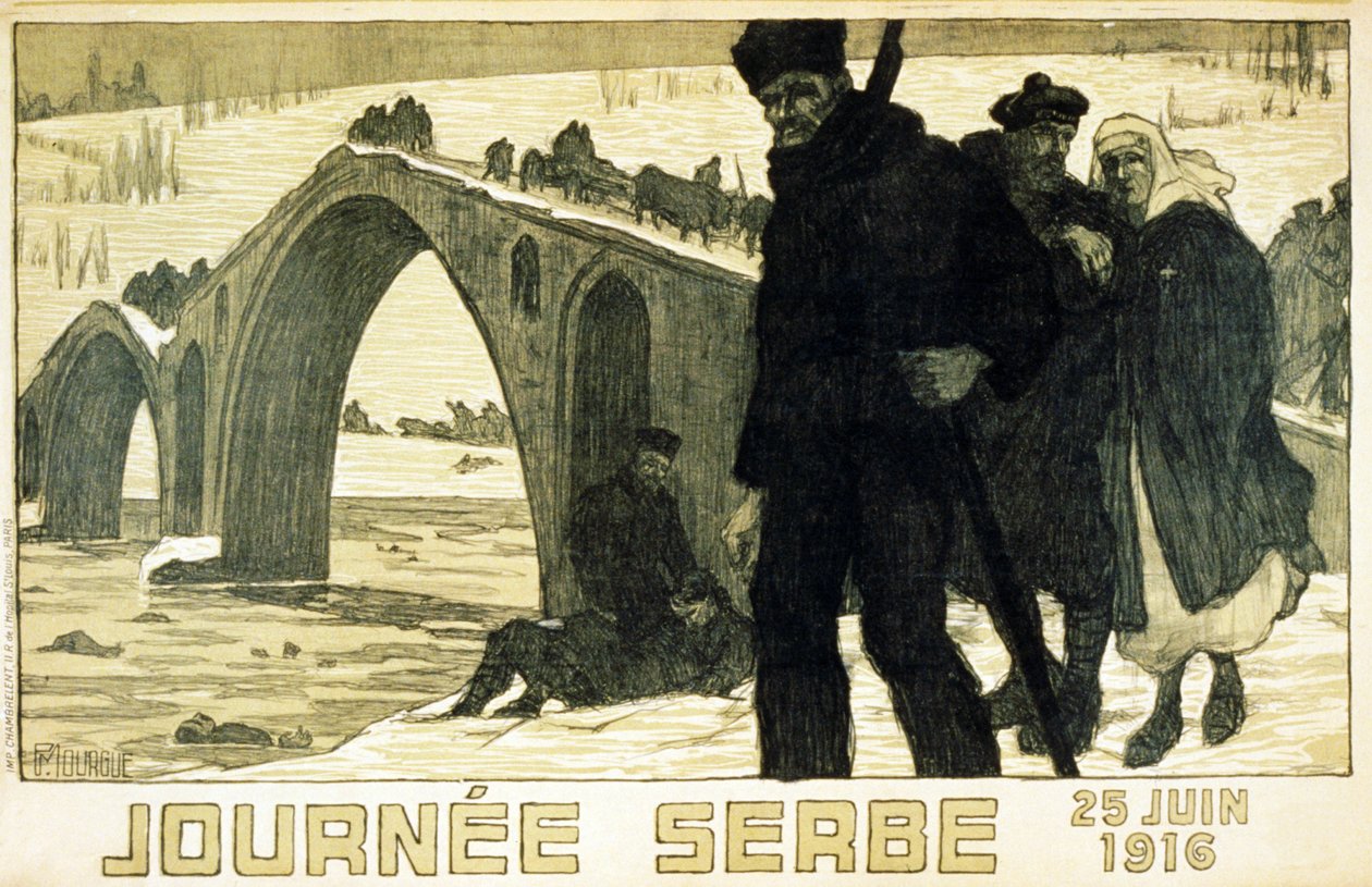 Journée Serbe. 25 de junio de 1916 de French School