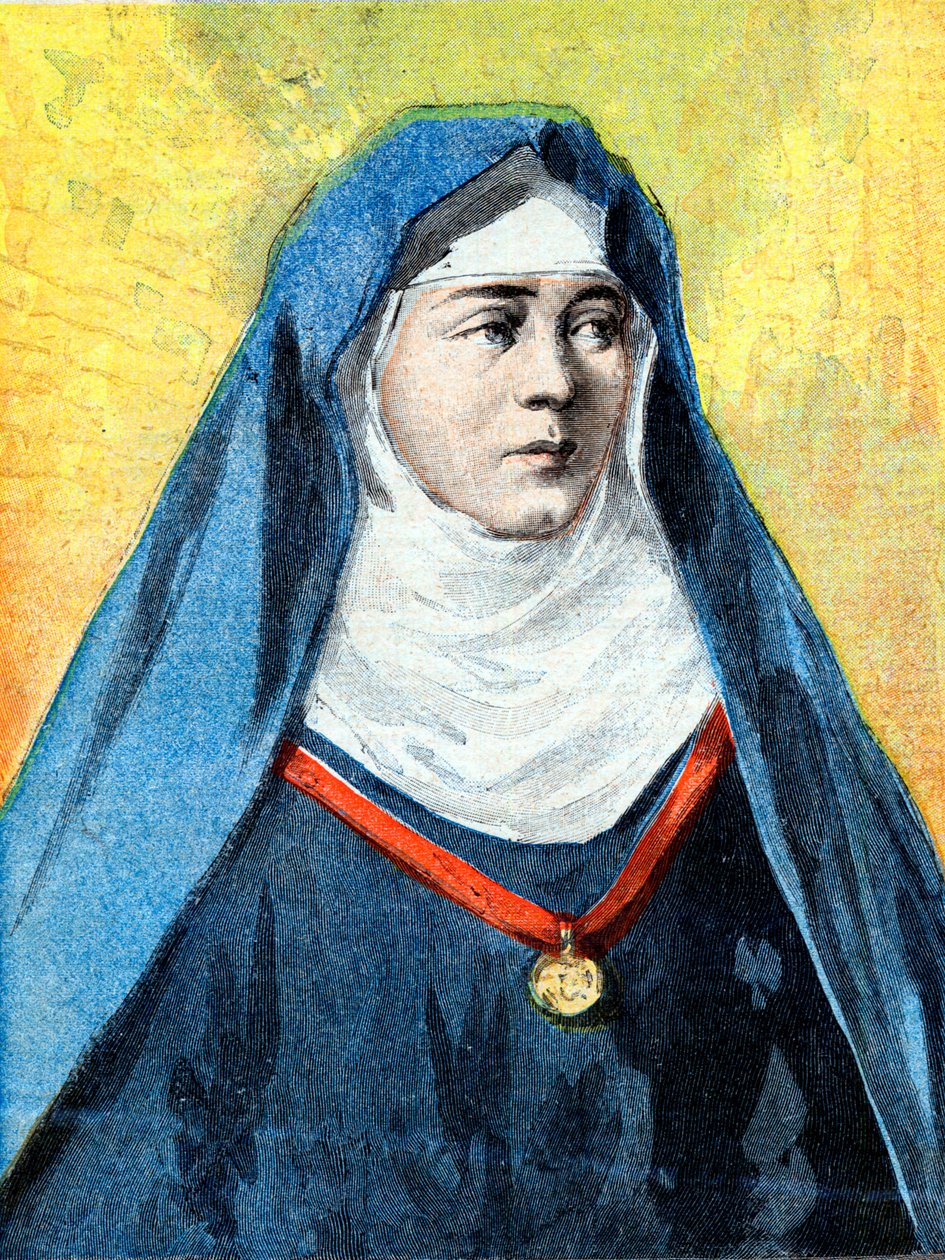 Julienne Duguesclin (1377-1404) monja benedictina, ilustración 
