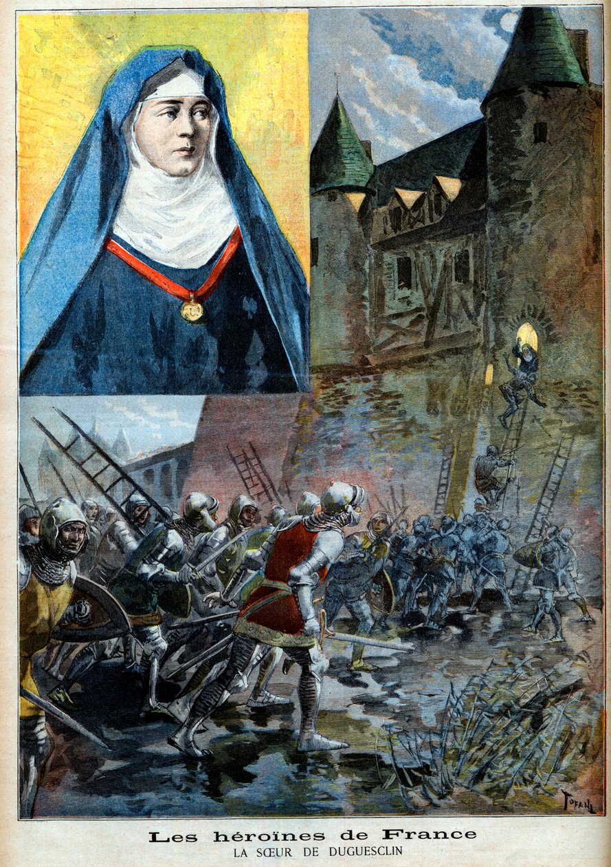 Julienne Duguesclin (1377-1404) monja benedictina, ilustración 