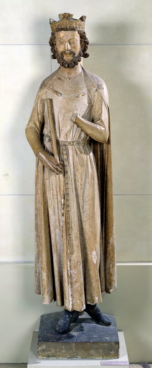 Rey Childeberto I (497-558) de la Abadía de Saint-Germain-des-Prés, c.1239-44 de French School