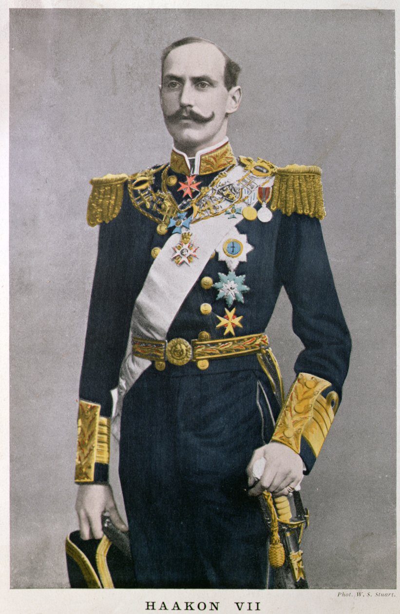 Rey Haakon VII de Noruega (1872-1957), principios del siglo XX de French School