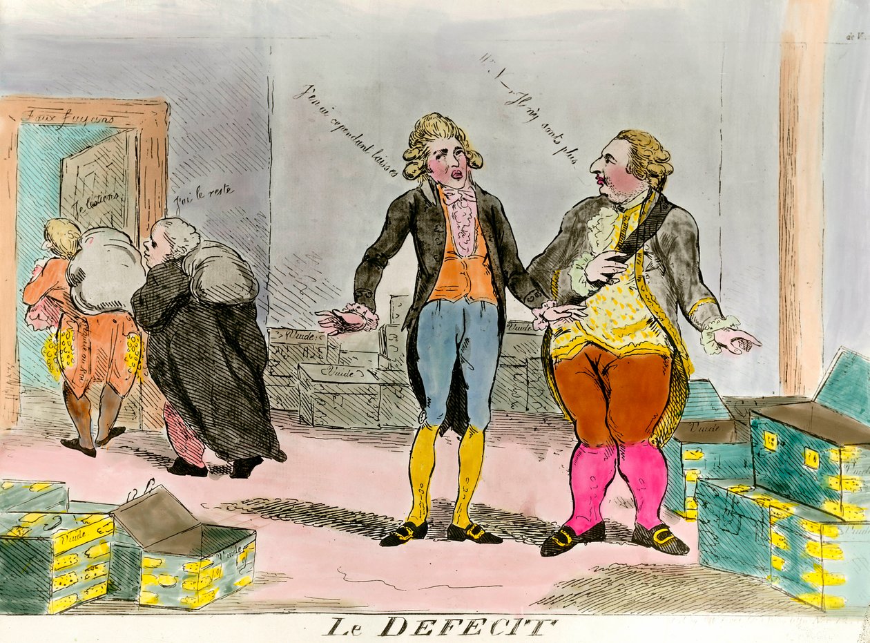 El rey Luis XVI y el déficit financiero de French School