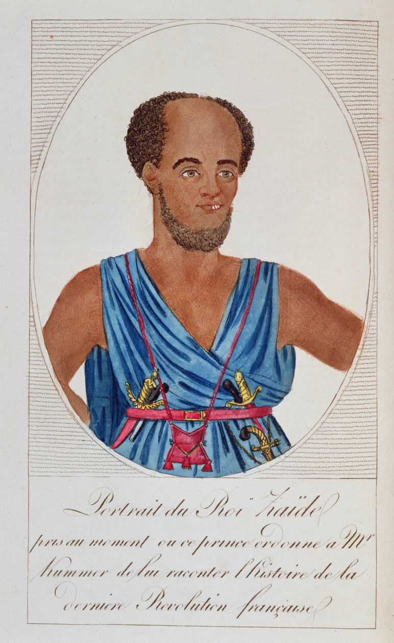 Rey Zaide, Senegal, frontispicio de Naufrage de la frégate la Méduse, por A. Correard y J.B.H. Savigny, 1818 de French School