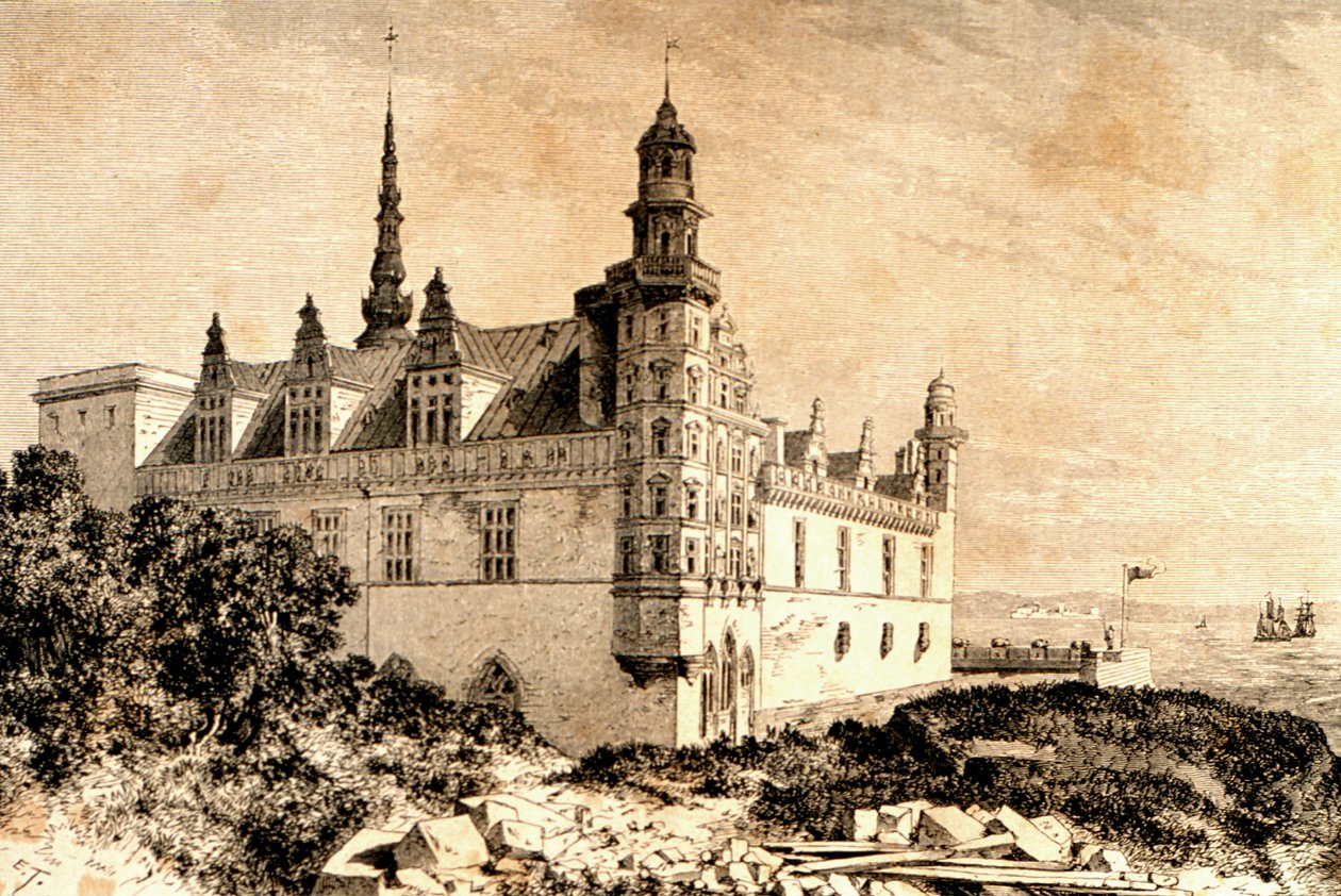 Castillo de Kronborg, Hillerod, Dinamarca, 1850s, de 