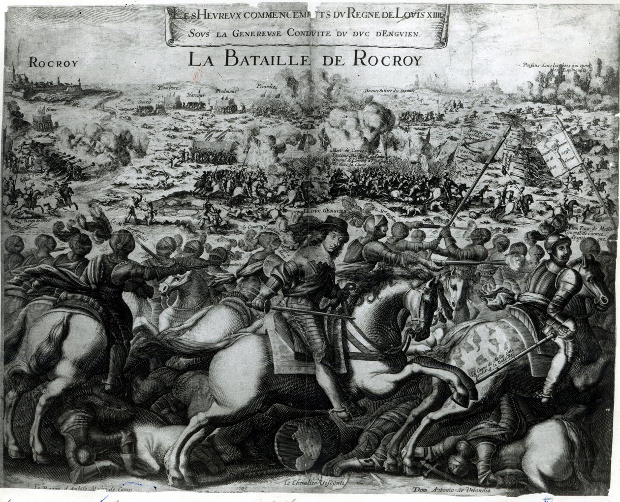 La Batalla de Rocroy de French School