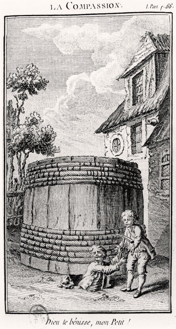 La Compasión (grabado) de French School