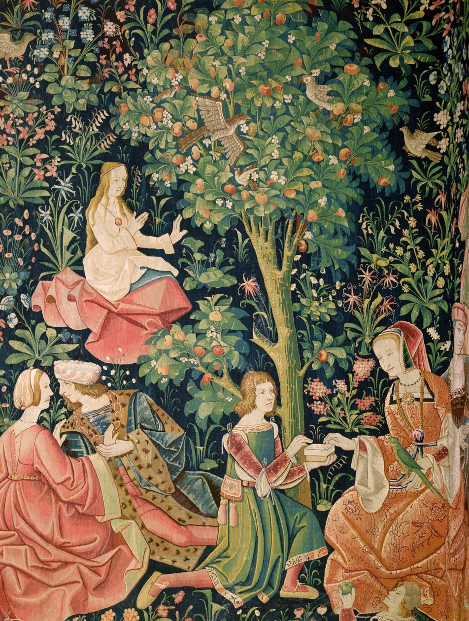 La vida señorial: Escena galante, c.1500 de French School