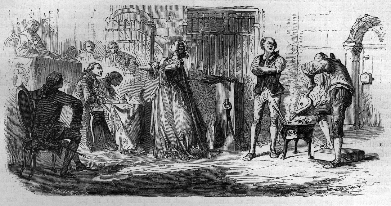 El caso del collar de la reina: Madame de la Motte (1756-1791) Grabado en 