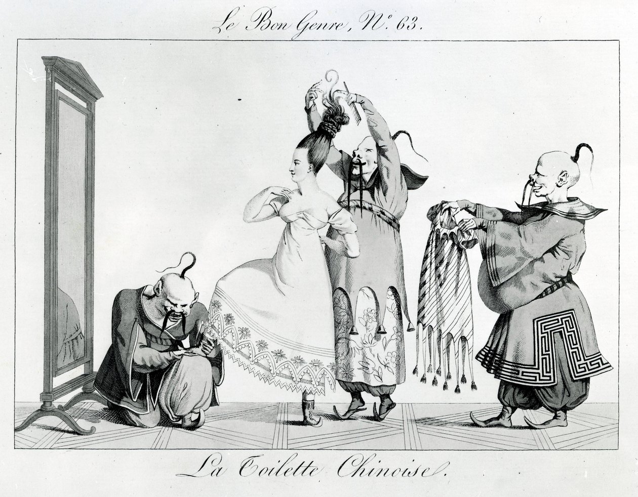 Le Bon Genre - La Toilette Chinoise, 1813 de French School