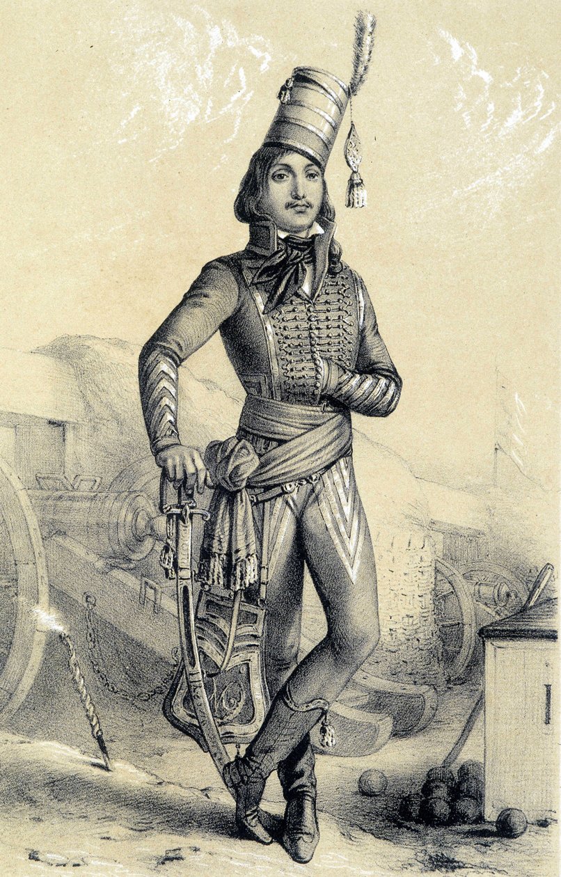 General Marceau - en la "Galerie historique de la Revolution francaise" de Albert Maurin de French School