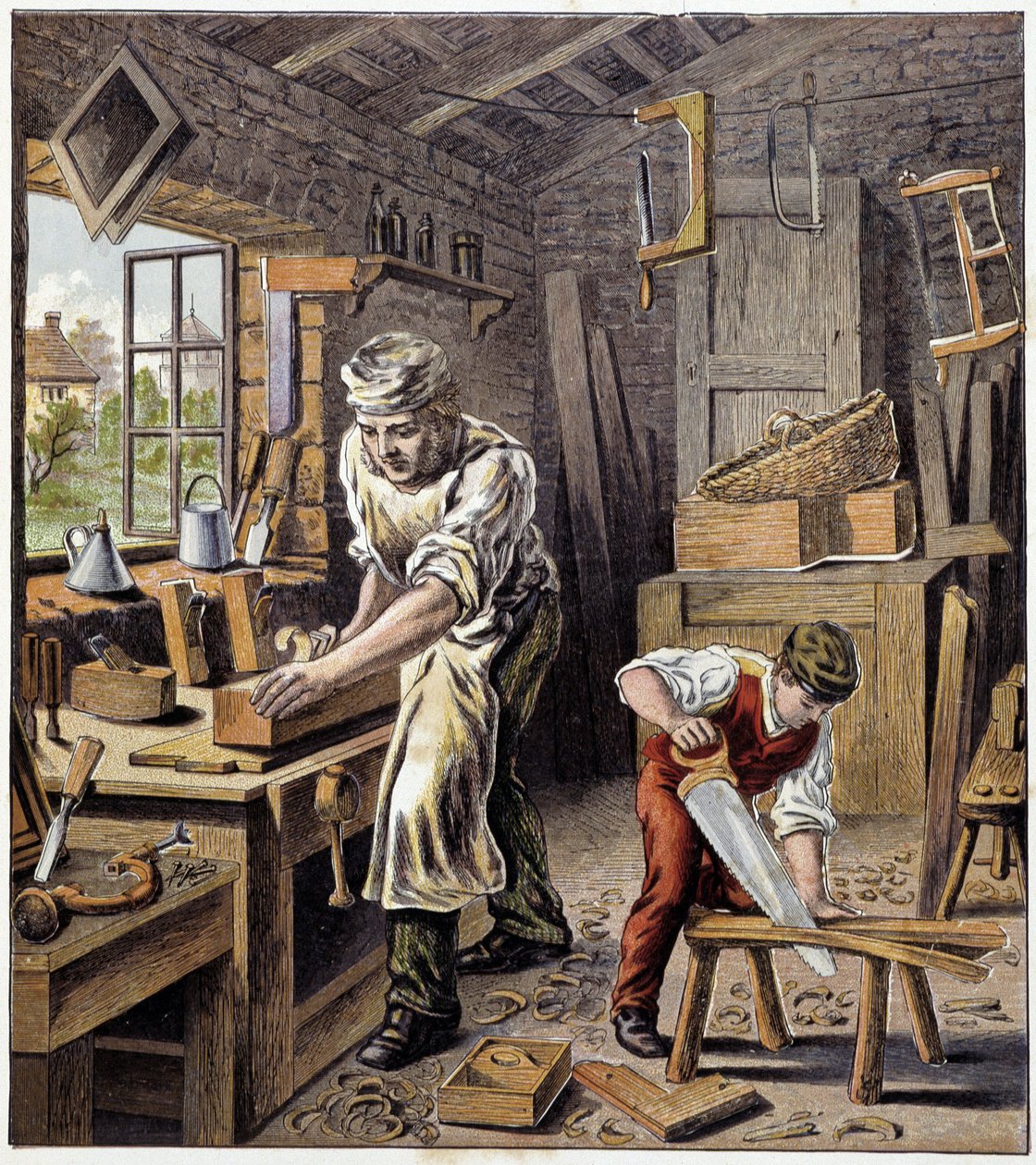 Le joinisier - en "Magazine des petits enfants", ed. Hachette, sd. hacia 1900 de French School