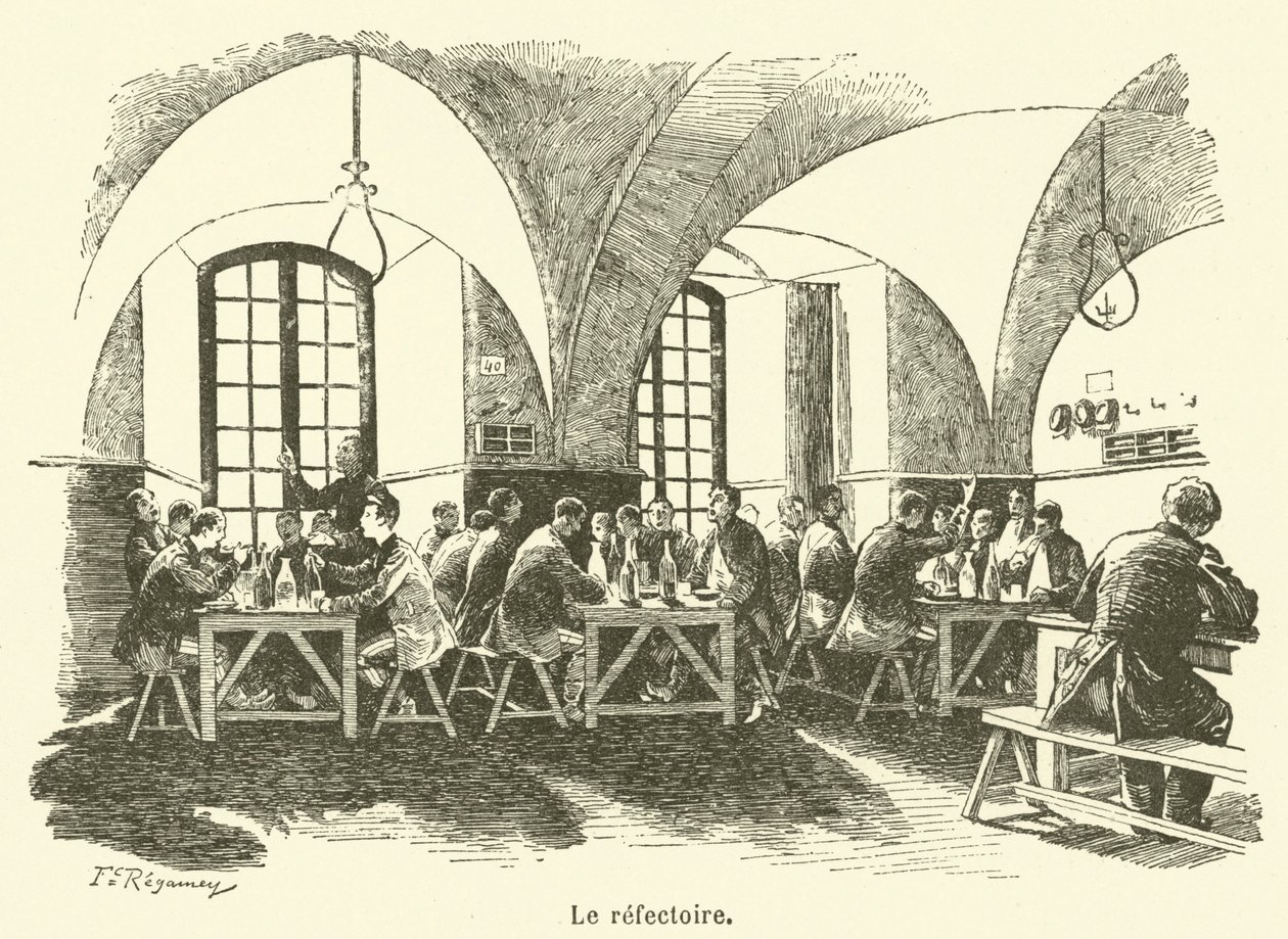 El refectorio (grabado) de French School