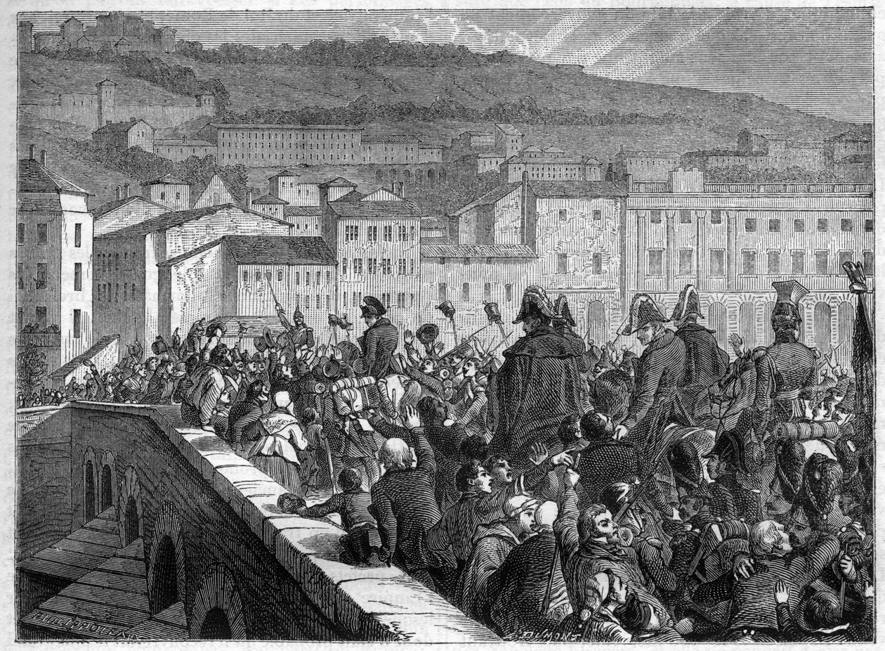 Los Cien Días: la entrada triunfal de Napoleón en Lyon el 10 de marzo de 1815 - en “Histoire de l