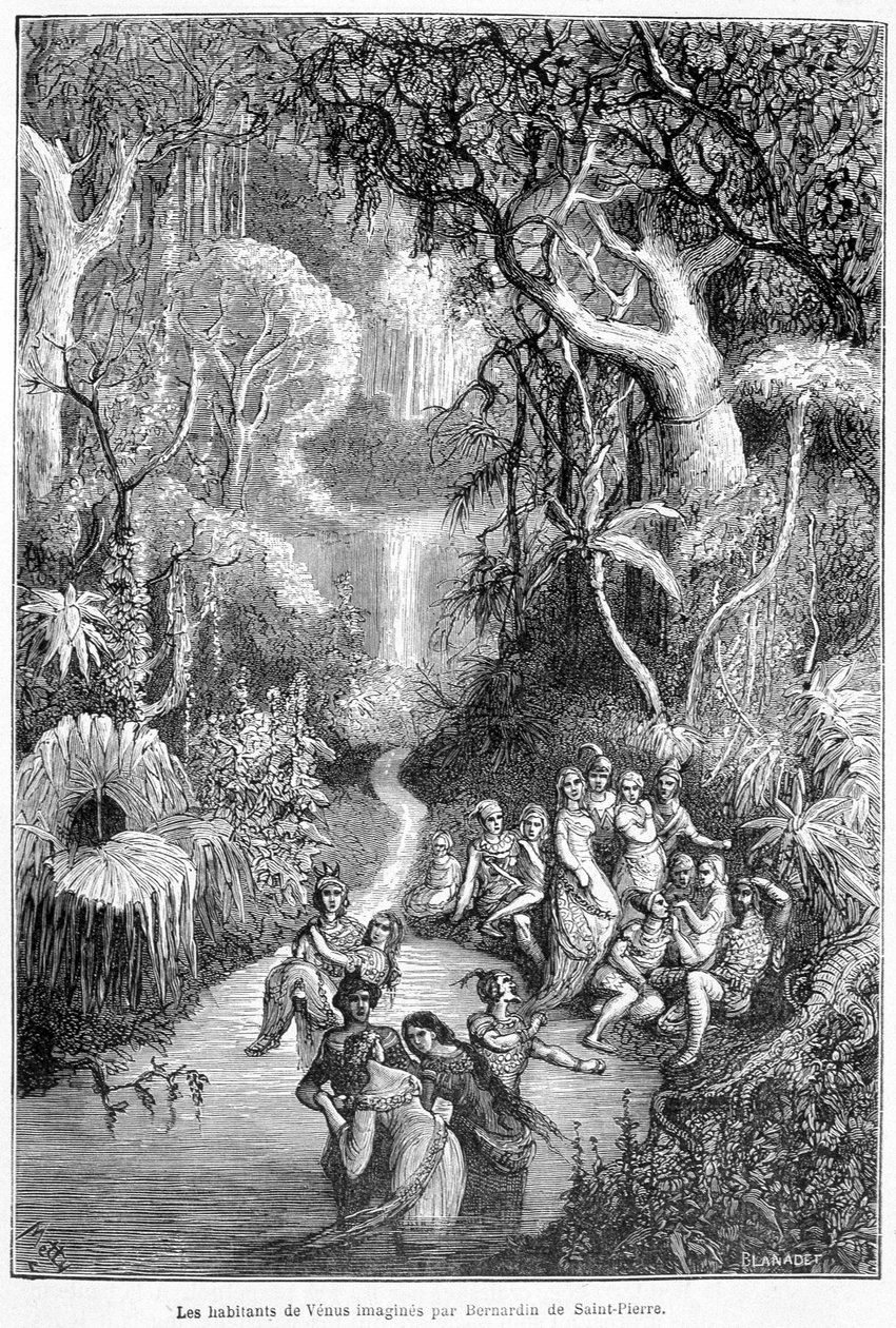 Los habitantes de Venus imaginados por Henri Bernardin de Saint Pierre - en 