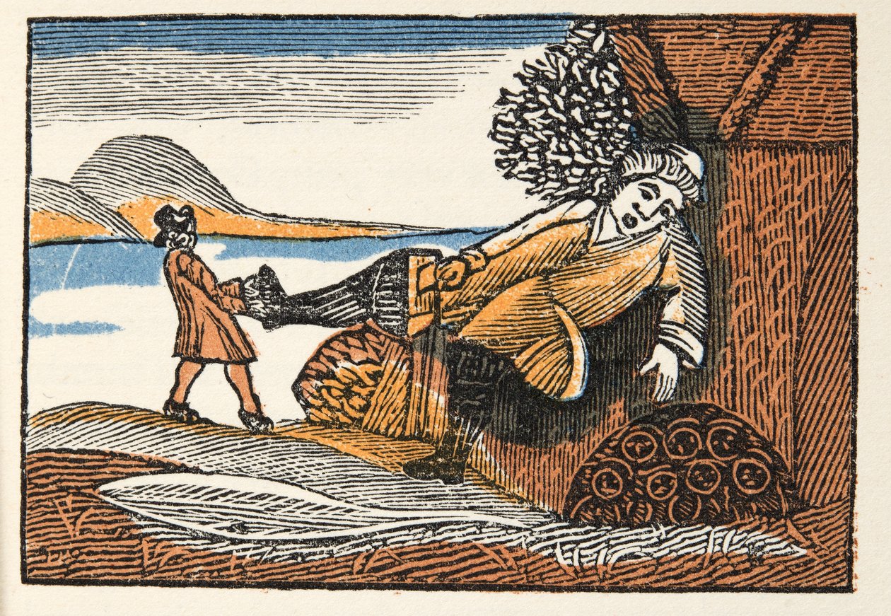 Pulgarcito de Historias o Cuentos del Pasado contados por Mamá Ganso, Con Moralejas, por M Perrault, pub. 1925 de French School
