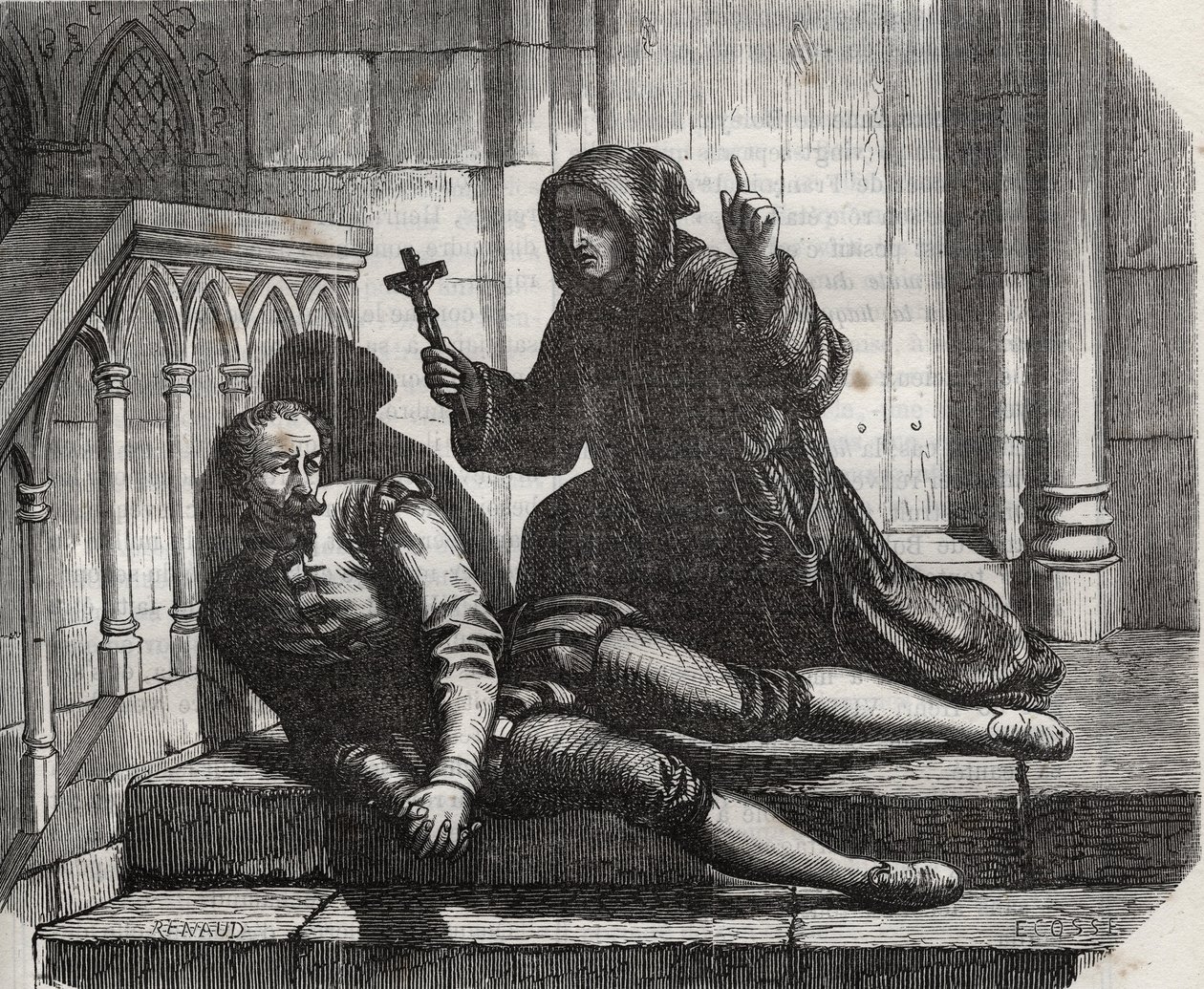Encerrado en la Torre de Londres, solo salió para subir al cadalso: el Canciller Thomas More (1478-1535) en prisión porque se negó a otorgar el sello real al matrimonio del Rey Enrique VIII (1491-1547) con Ana Bolena de French School