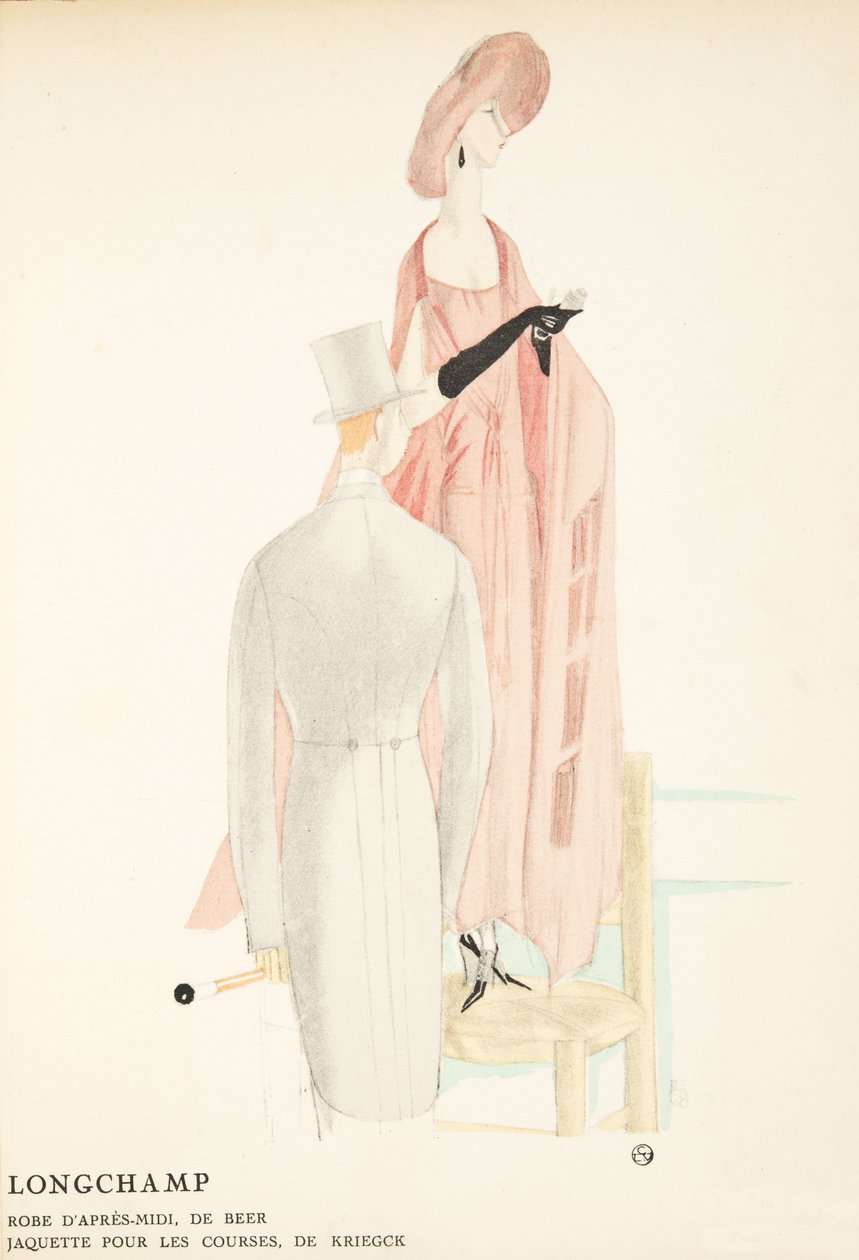 Longchamp, de una colección de láminas de moda de French School