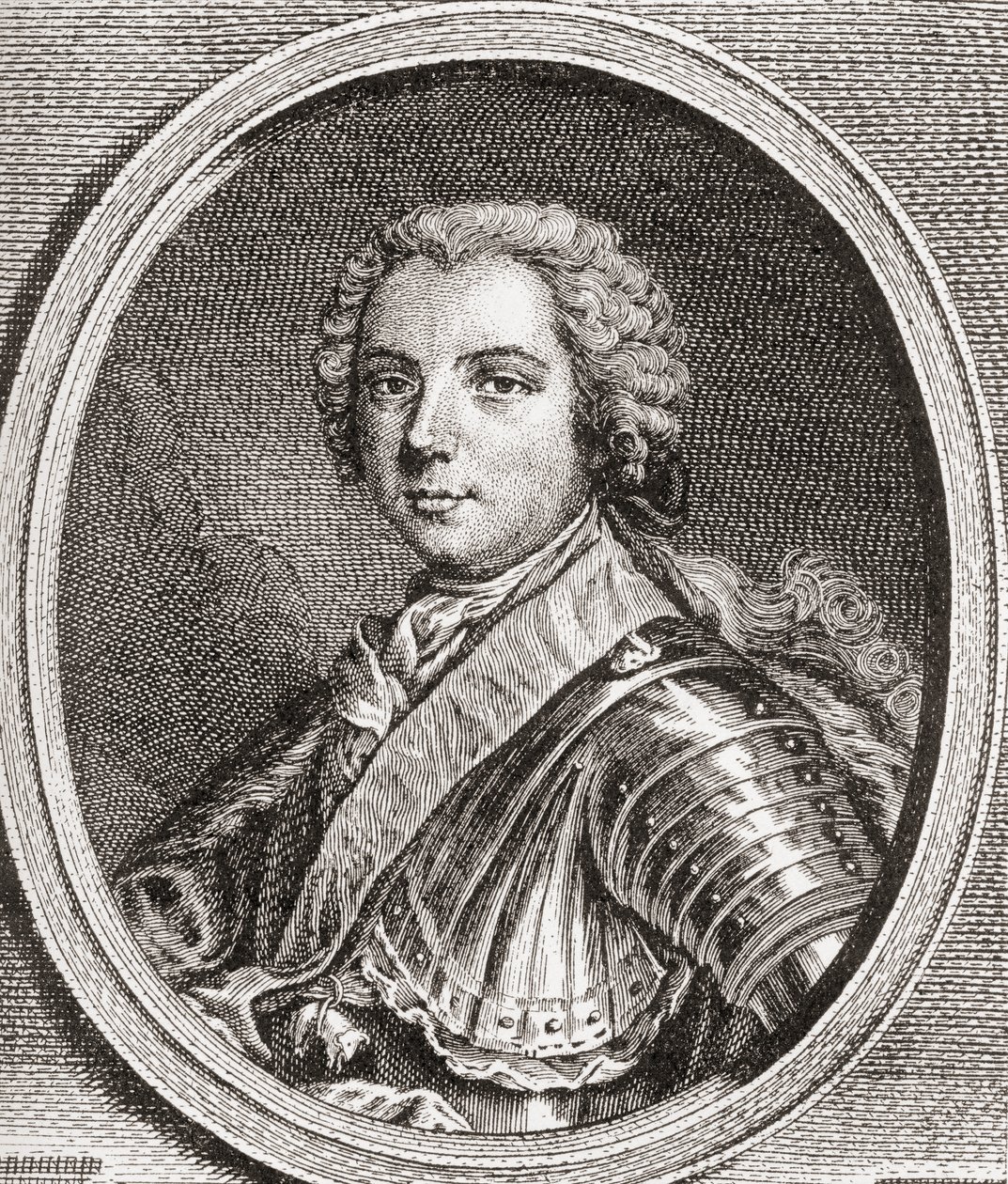 Luis, Delfín de Francia, 1729-1765. Único hijo sobreviviente del rey Luis XV. De Les Heures Libres publicado en 1908. de French School
