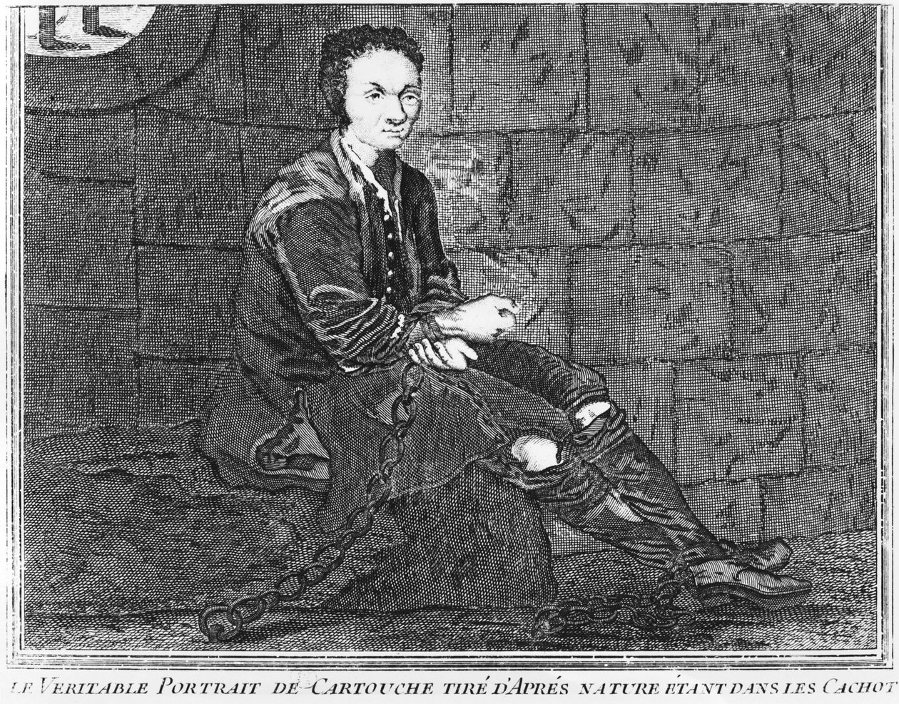 Louis Dominique Cartouche en prisión de French School
