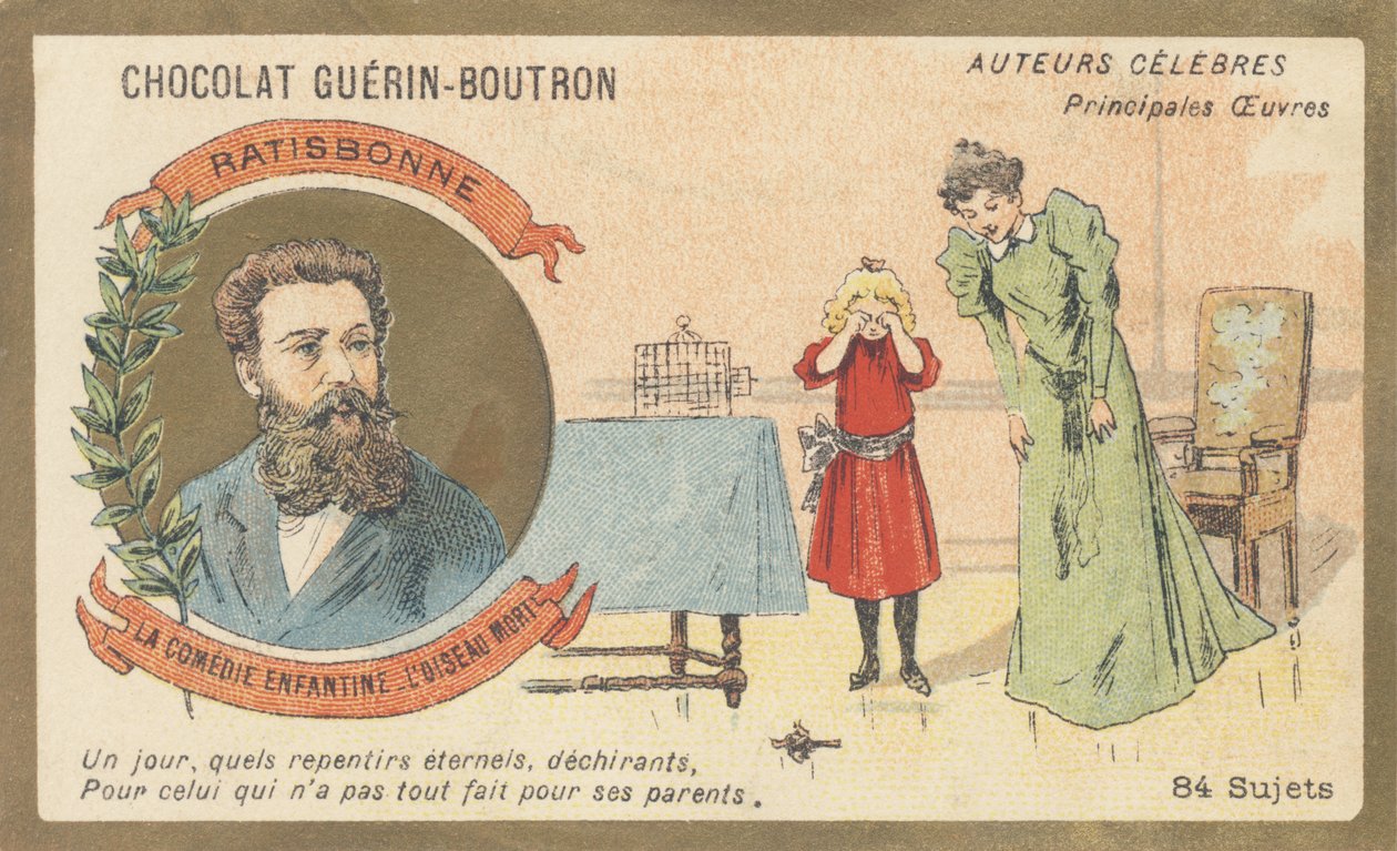 Louis Gustave Fortune Regensbonne (1827-1900), hombre de letras francés, autor de 