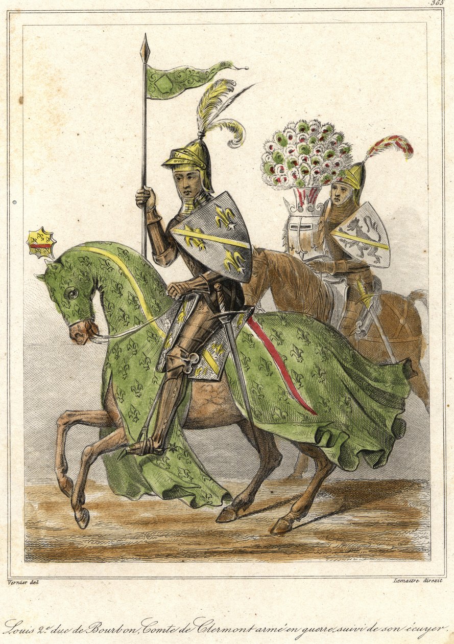 Luis II, llamado el bueno (1337-1410), duque de Borbón (1356), conde de Clermont. de French School