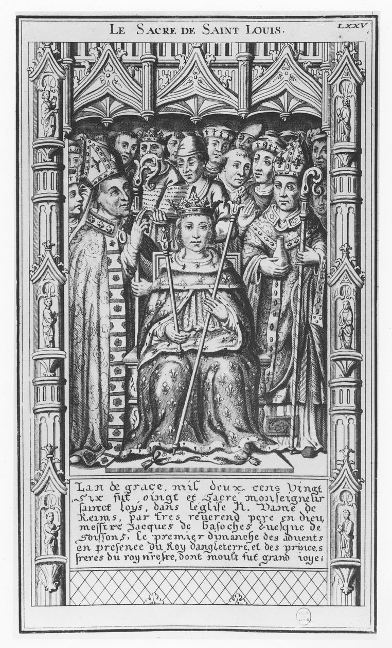 Luis IX de Francia (grabado) de French School
