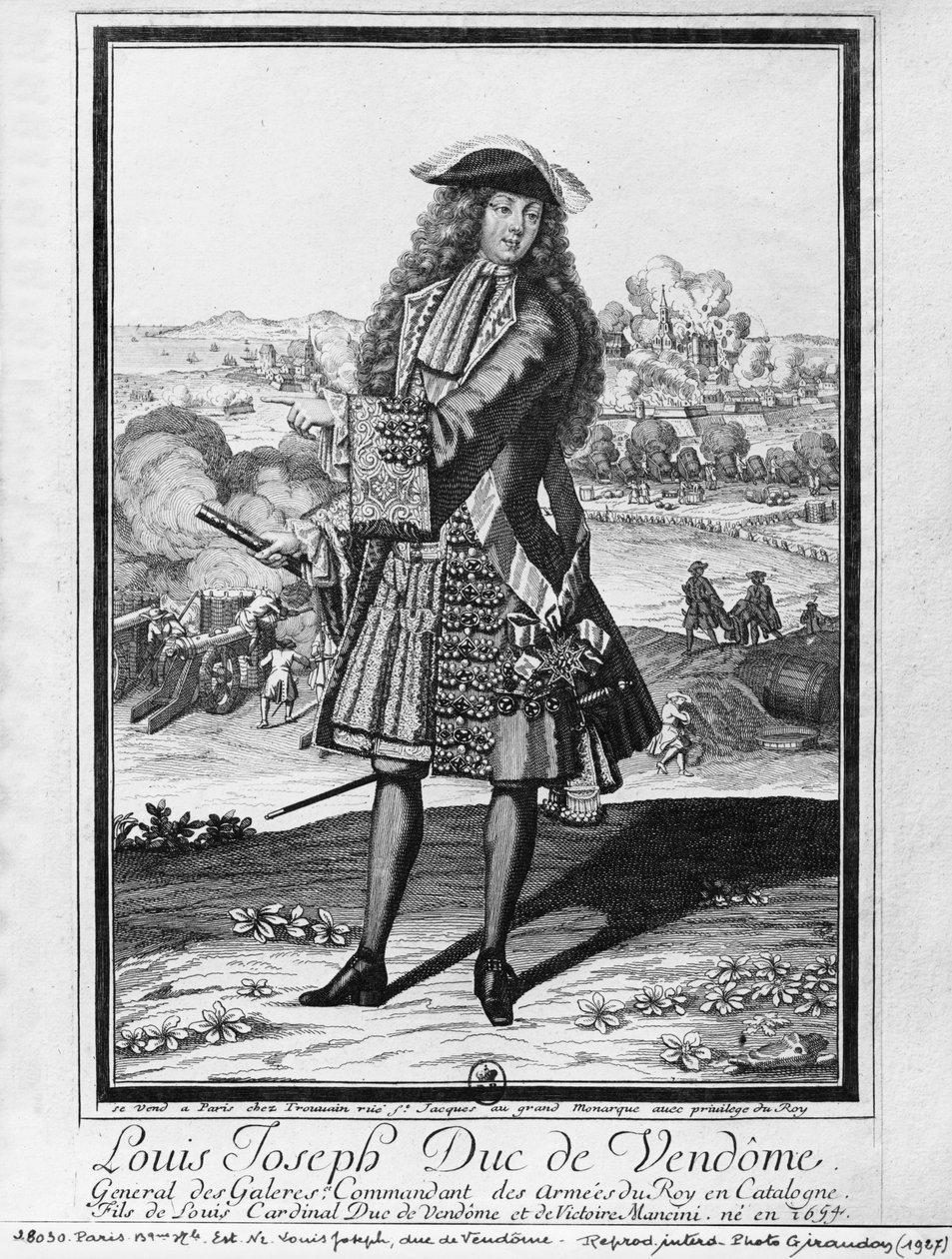 Luis José de Borbón, duque de Vendôme, conocido como El Gran Vendôme de French School