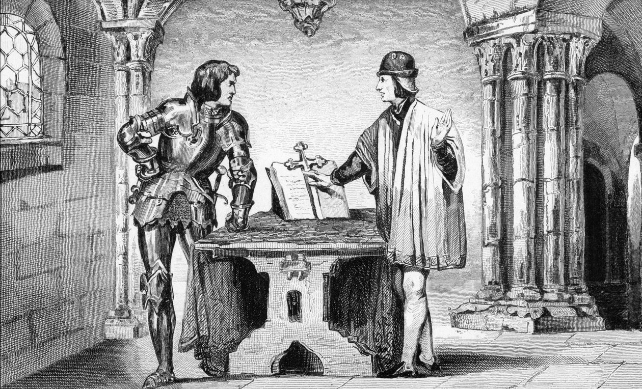 Luis XI (1423-83) bajo arresto domiciliario por Carlos el Temerario (1433-77) de 
