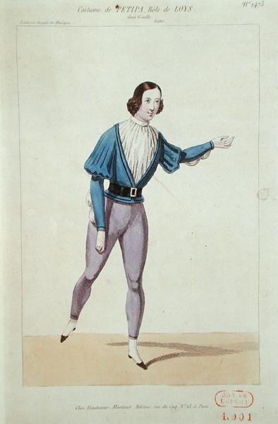 Lucien Petipa (1815-1898) en el papel de Loys en 