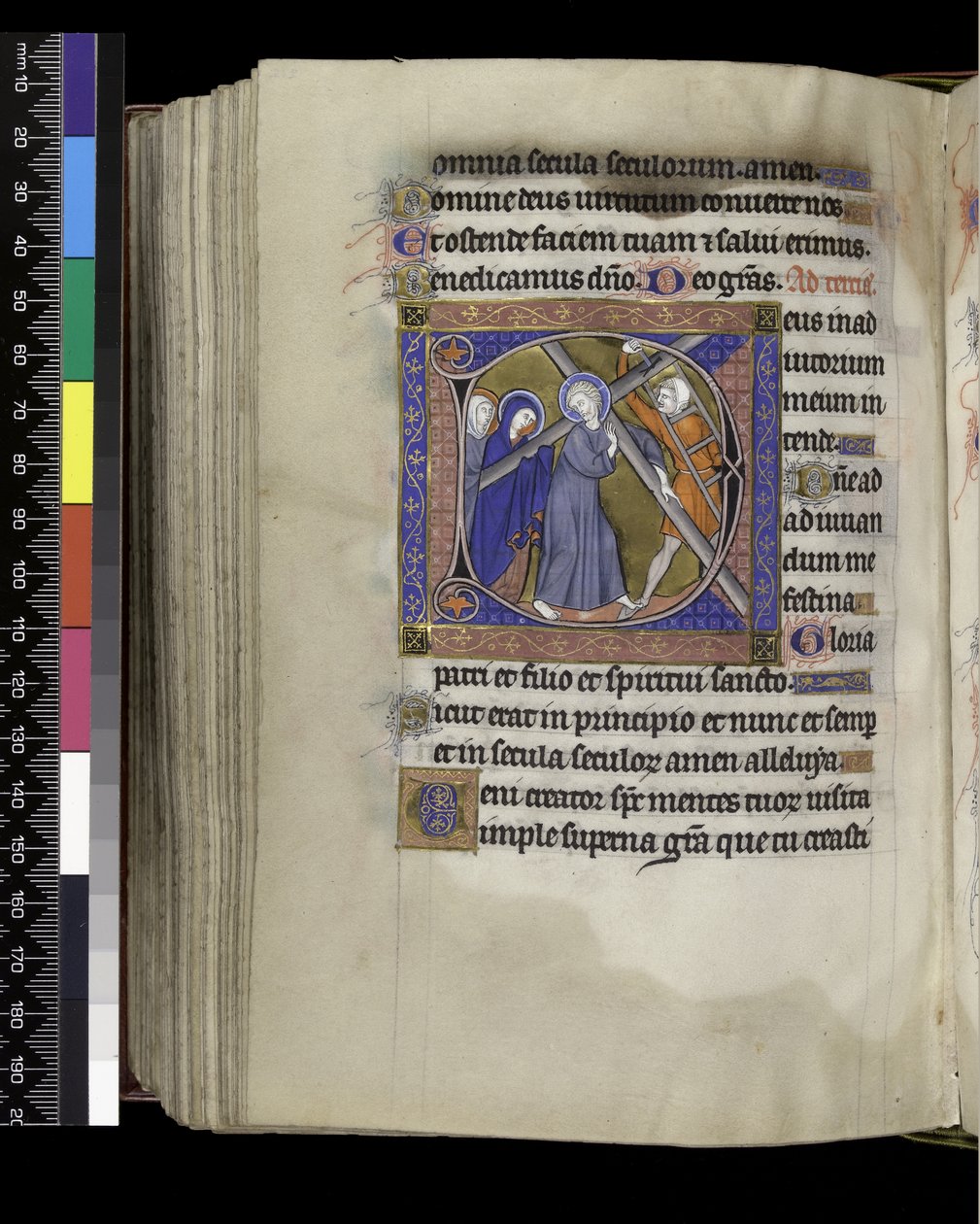 Tercia, del Salterio y Horas de Isabel de Francia, París, c.1265-70 de French School