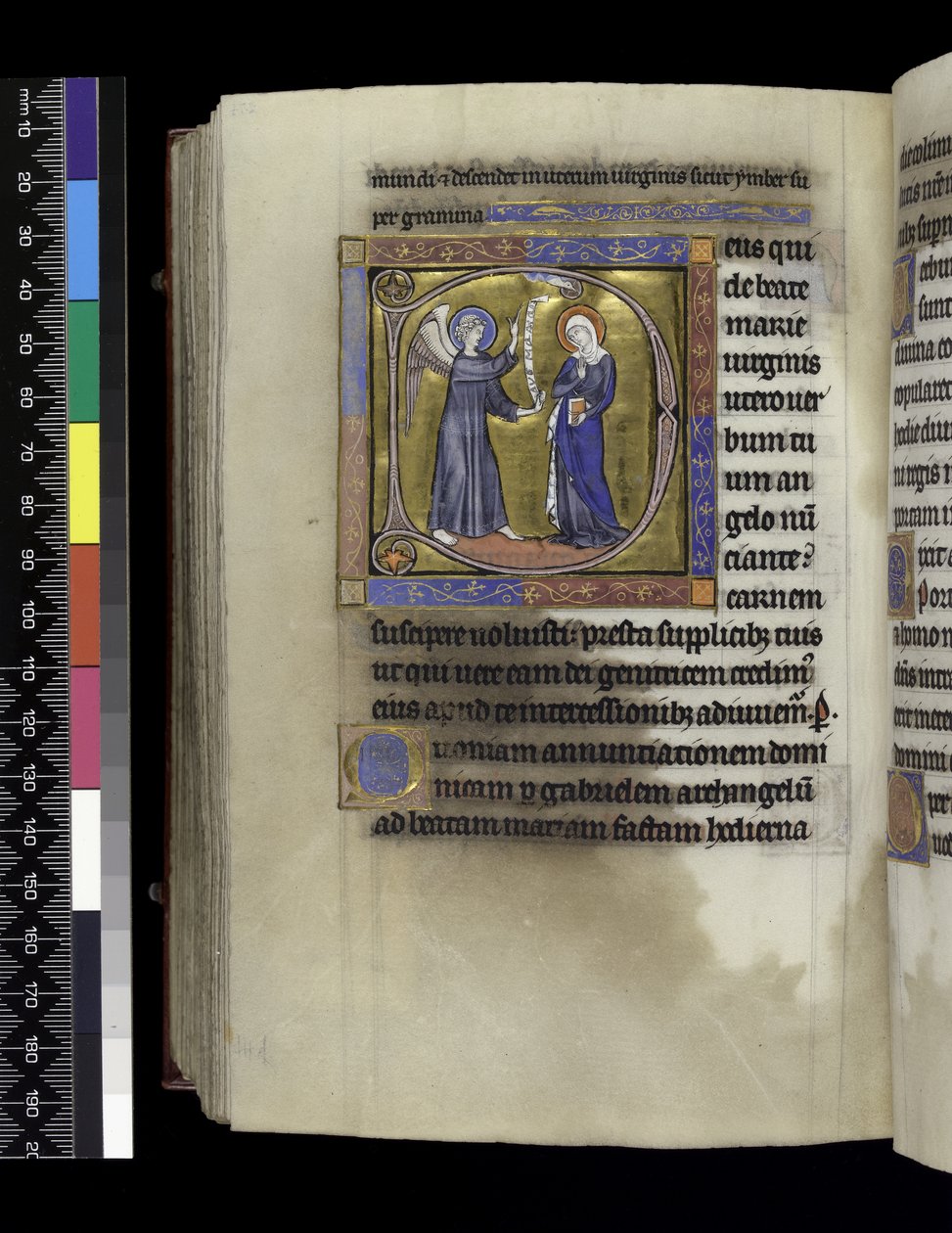 MS 300 f.274v, Colectas, sermones y lecciones para la Anunciación, del Salterio y Horas de Isabel de Francia, París, c.1265-70 de French School