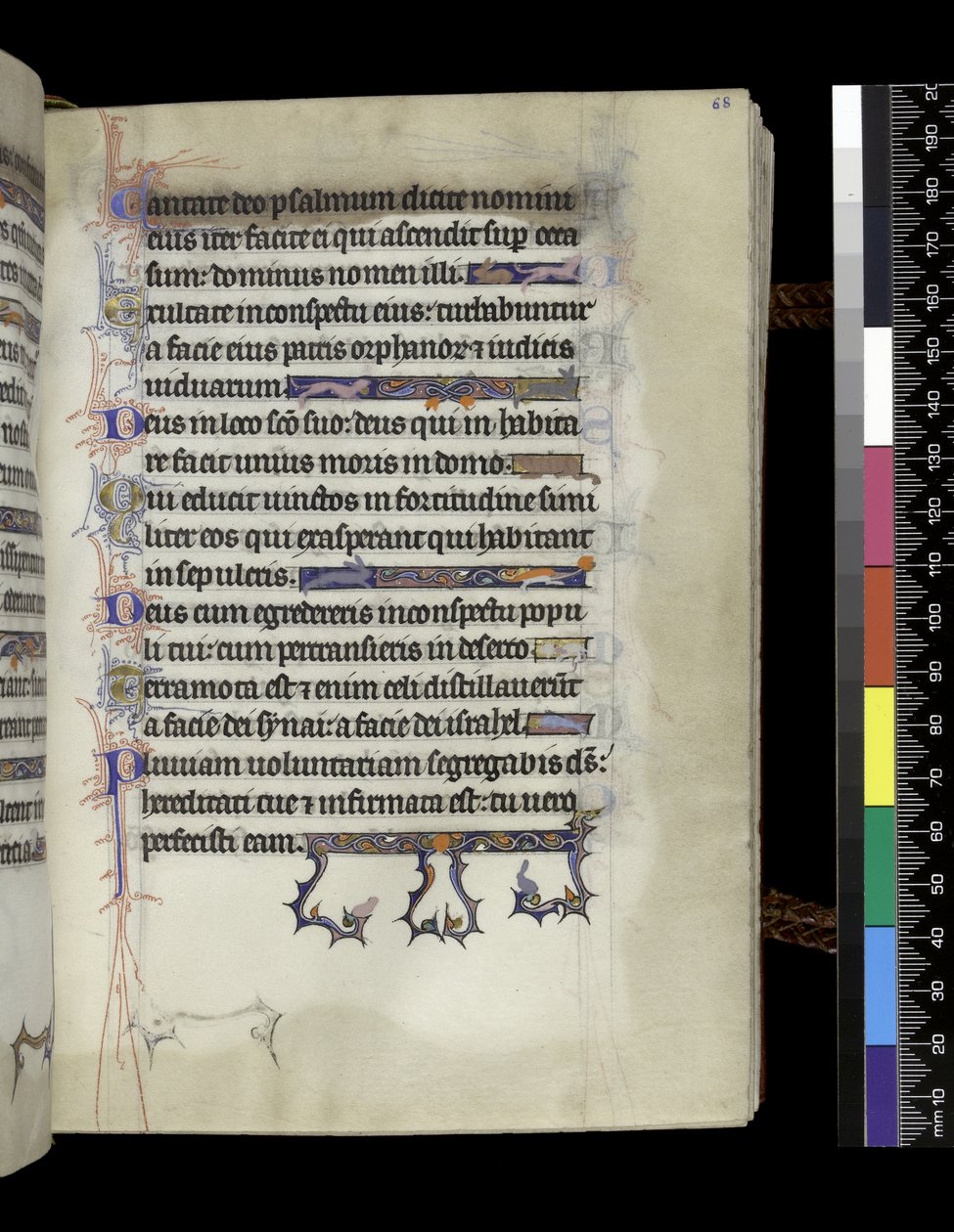 MS 300 f.68r, folio del Salterio y Horas de Isabel de Francia, París, c.1265-70 de French School