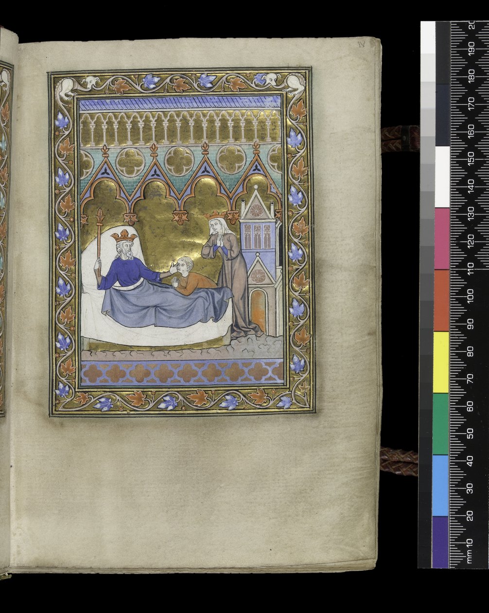Folio del Salterio y Horas de Isabel de Francia, París, c.1265-70 de French School
