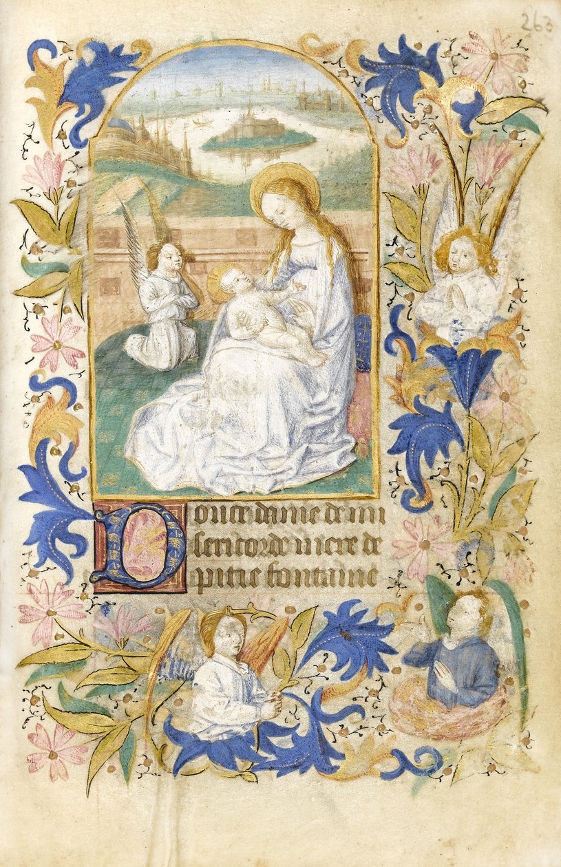 La Adoración (detalle) de French School