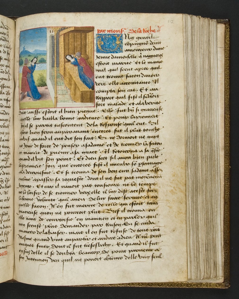 Página de Cent Nouvelles Nouvelles, c.1461-62 de French School