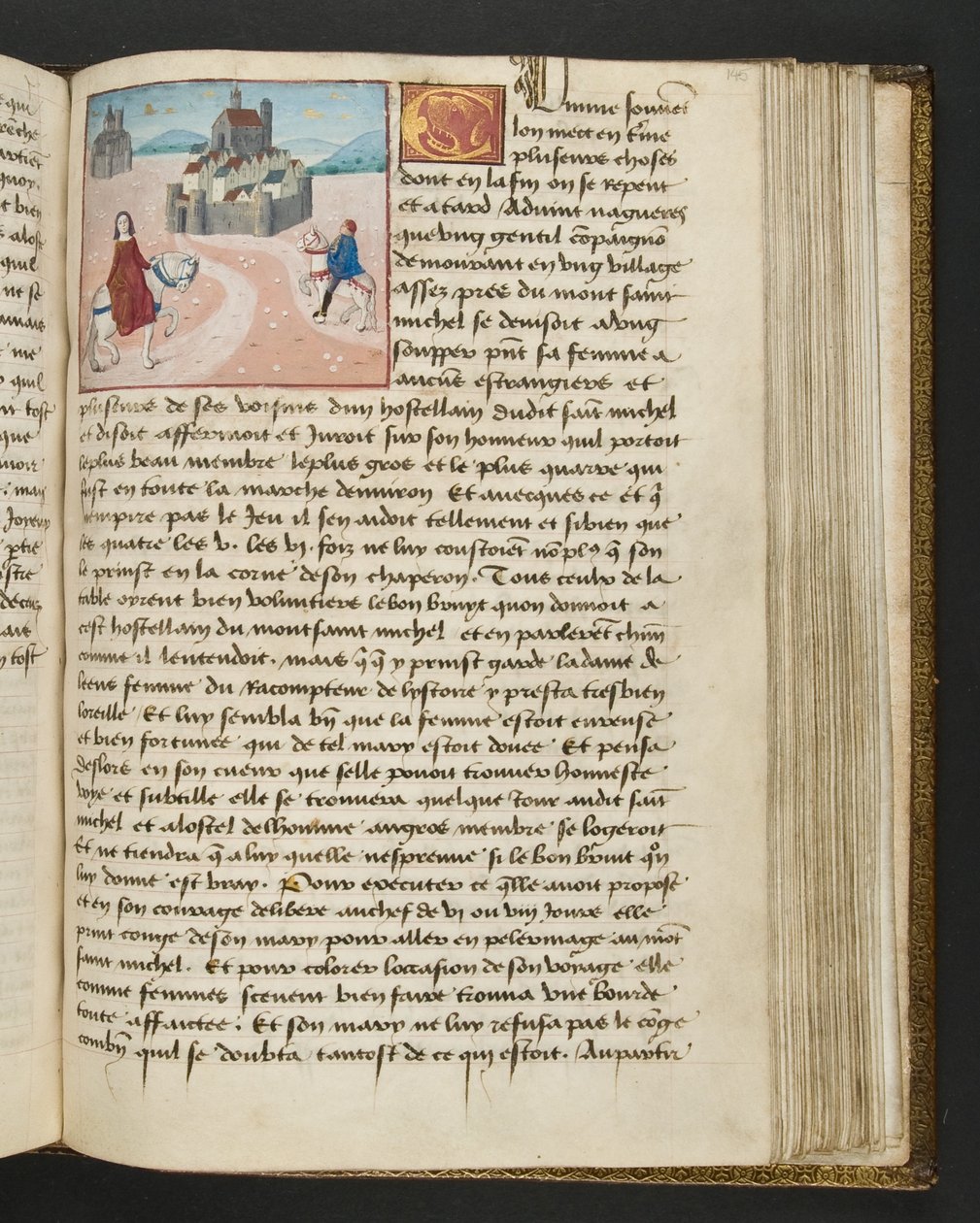 Página de Cent Nouvelles Nouvelles, c.1461-62 de French School