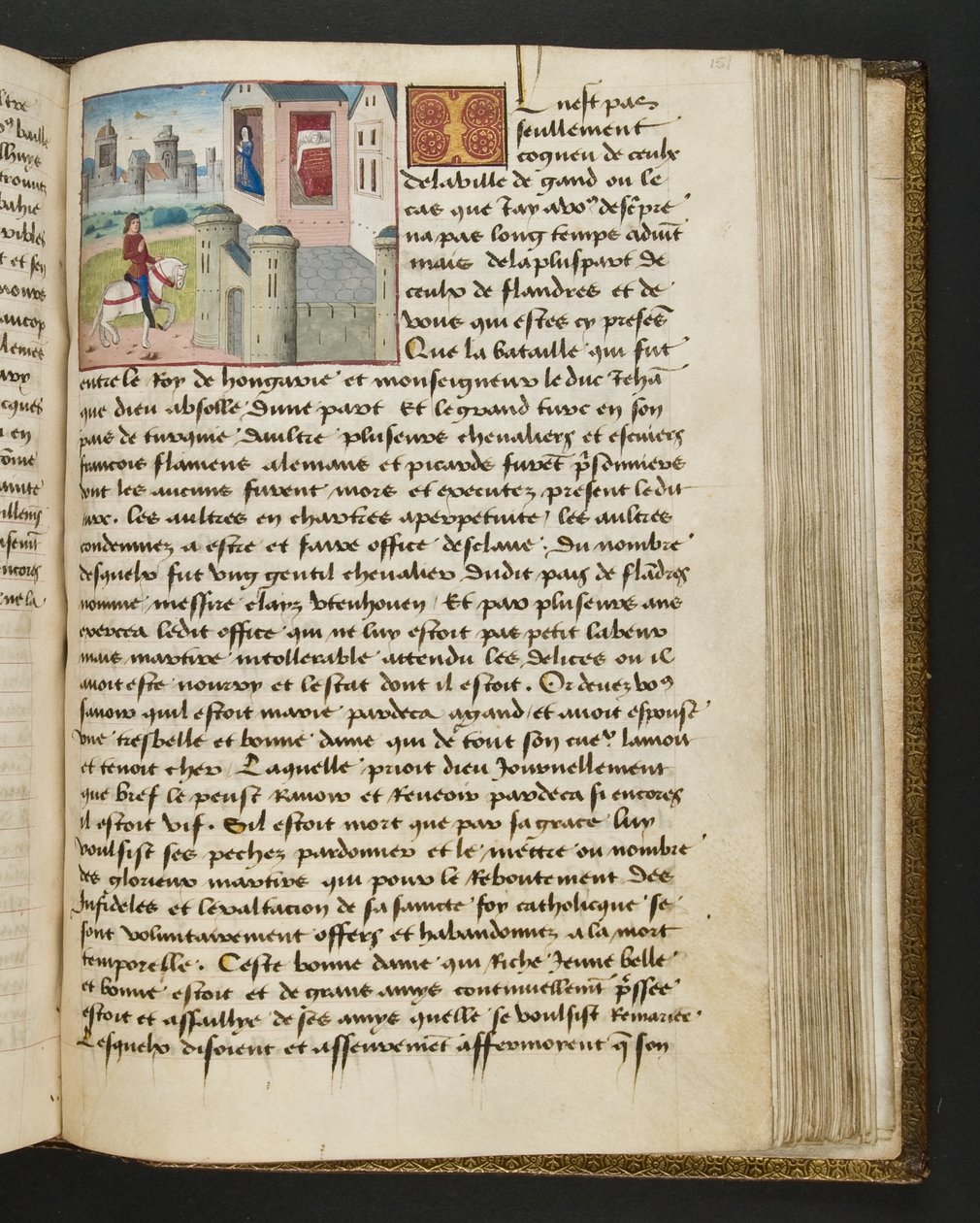 Página de Cent Nouvelles Nouvelles, c.1461-62 de French School