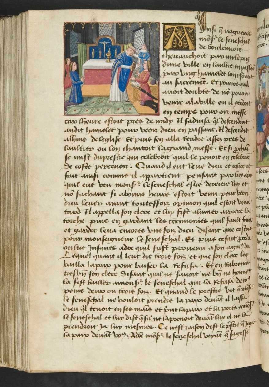 Página de Cent Nouvelles Nouvelles, c.1461-62 de French School