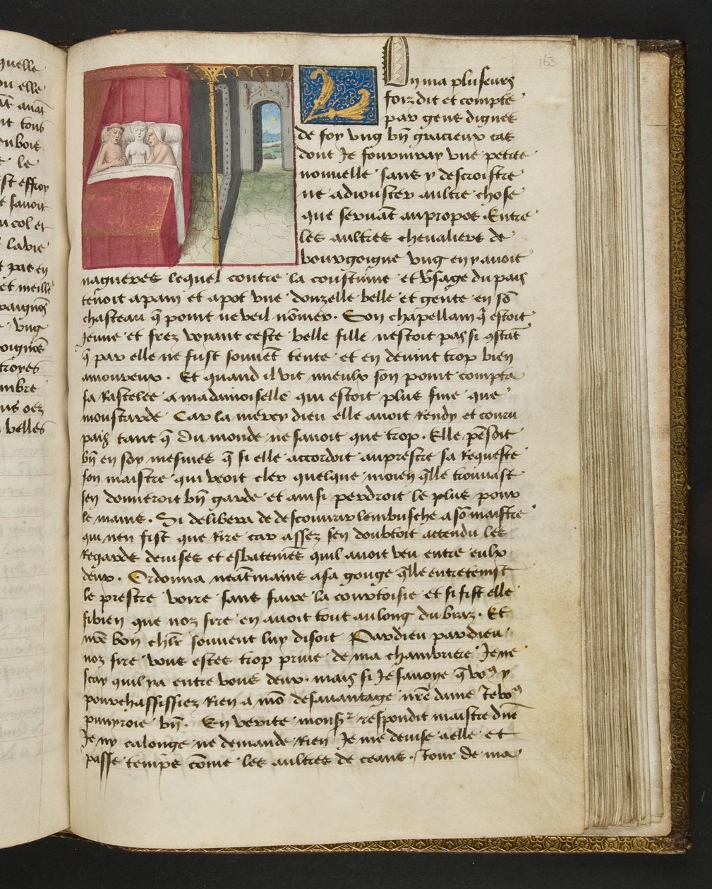 Página de Cent Nouvelles Nouvelles, c.1461-62 de French School
