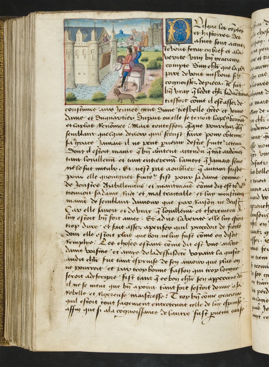 Página de Cent Nouvelles Nouvelles, c.1461-62 de French School
