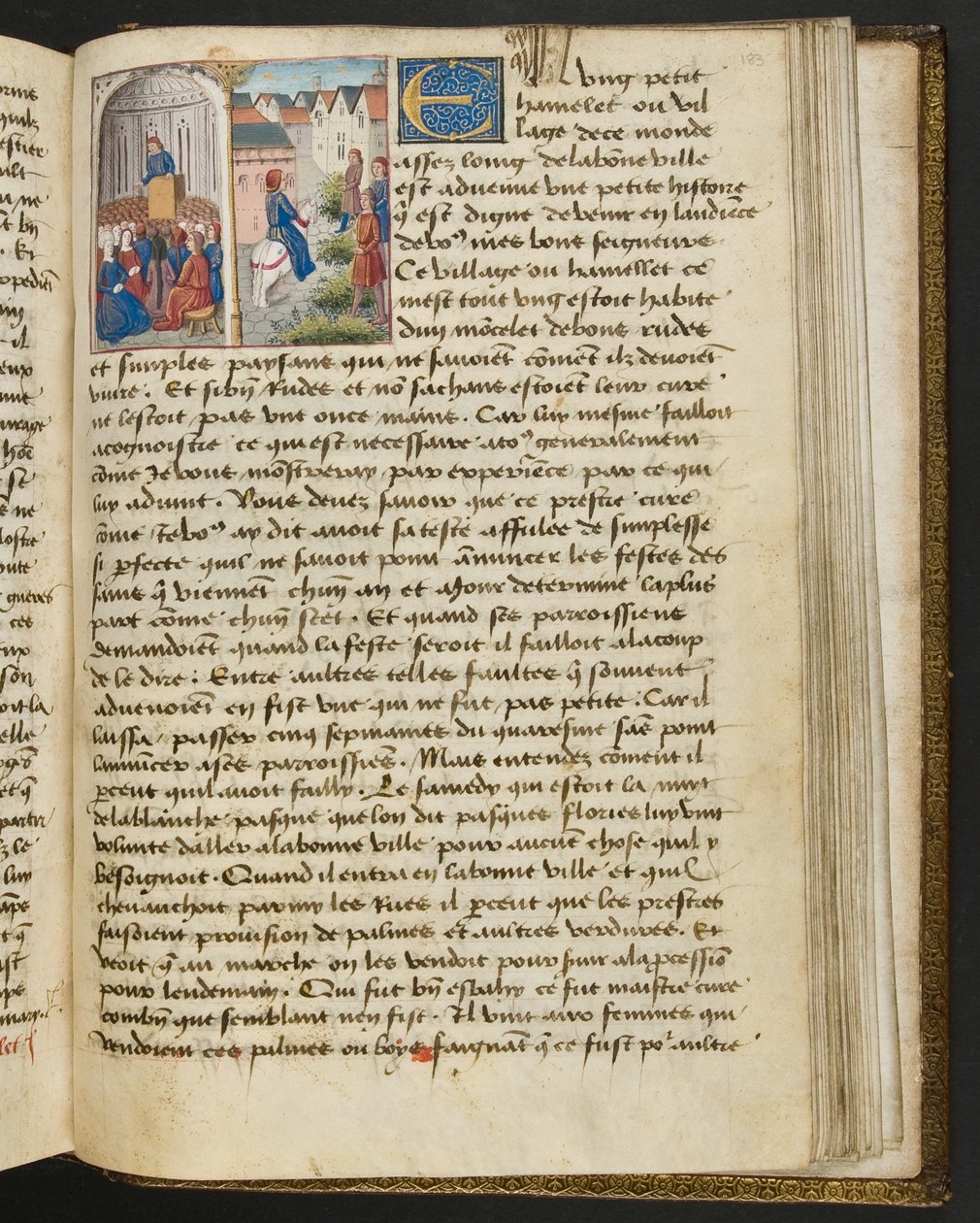 Página de Cent Nouvelles Nouvelles, c.1461-62 de French School