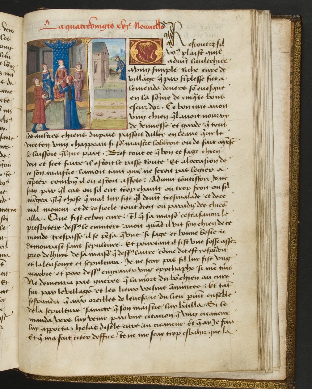 Página de Cent Nouvelles Nouvelles, c.1461-62 de French School