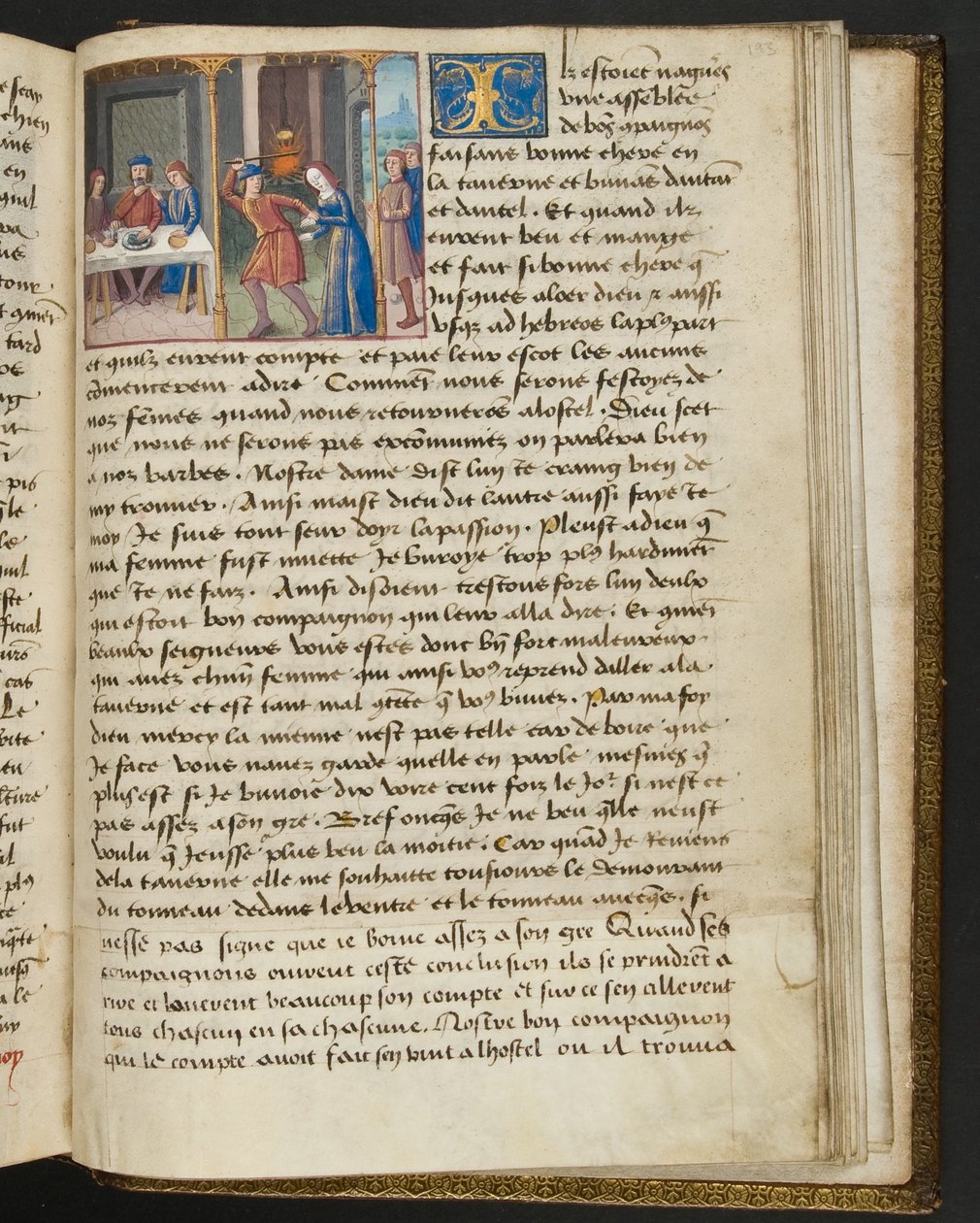 Página de Cent Nouvelles Nouvelles, c.1461-62 de French School
