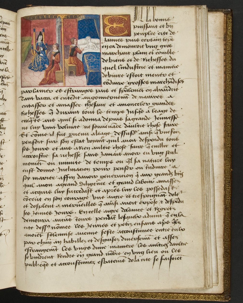 Página de Cent Nouvelles Nouvelles, c.1461-62 de French School