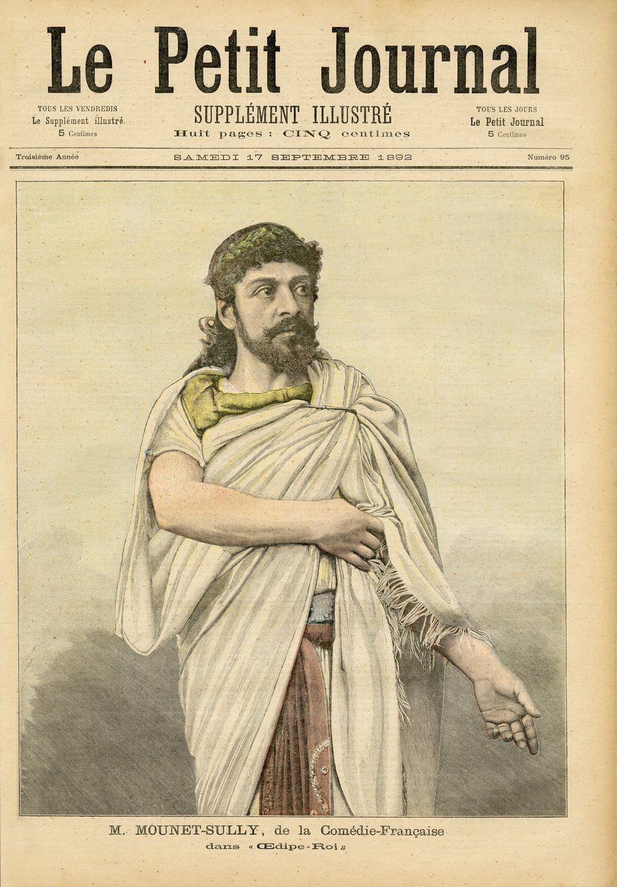 M. Mounet-Sully en Edipo Rey en la Comédie-Française, portada de 