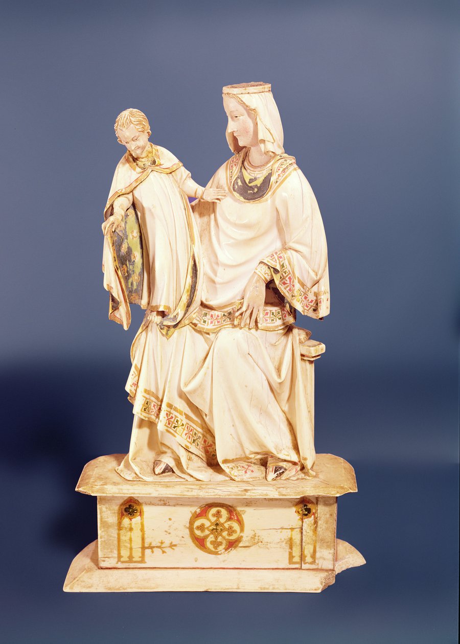Madonna y el Niño de French School