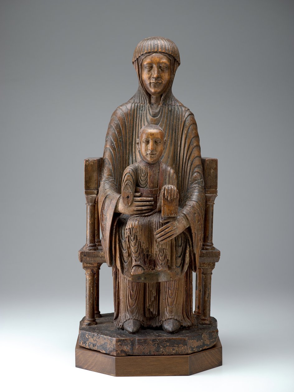 Madonna y Niño en Majestad, c.1150-1200 de French School