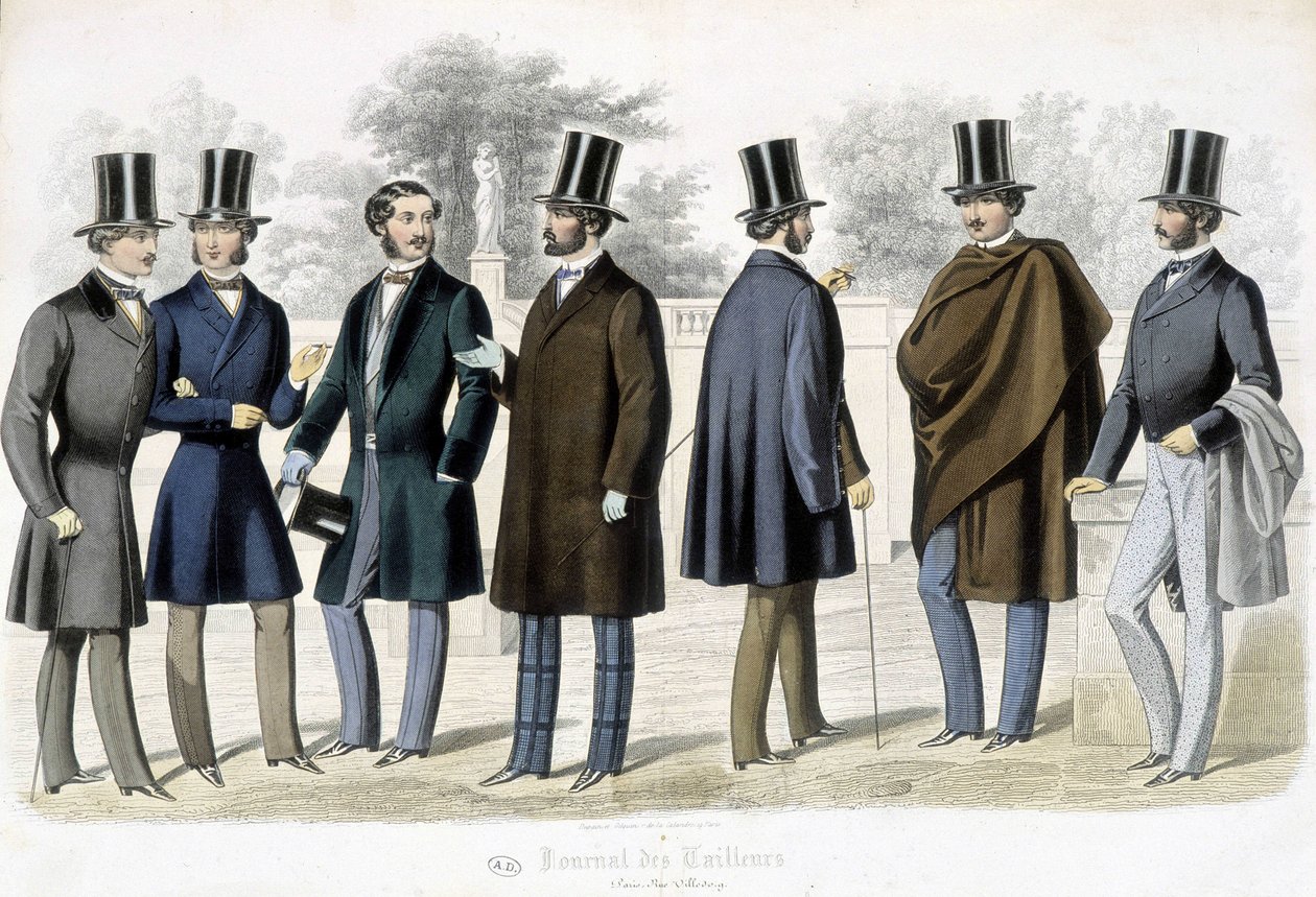 Modelos masculinos, "Journal des tailors" de French School